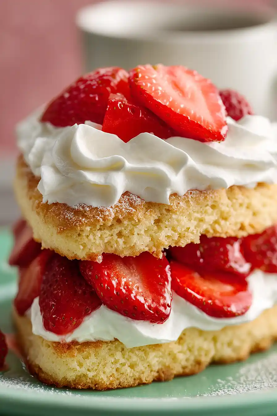 valentine's strawberry shortcake