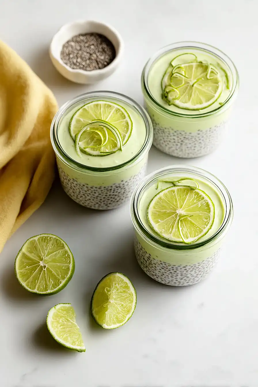 key lime chia seed pudding