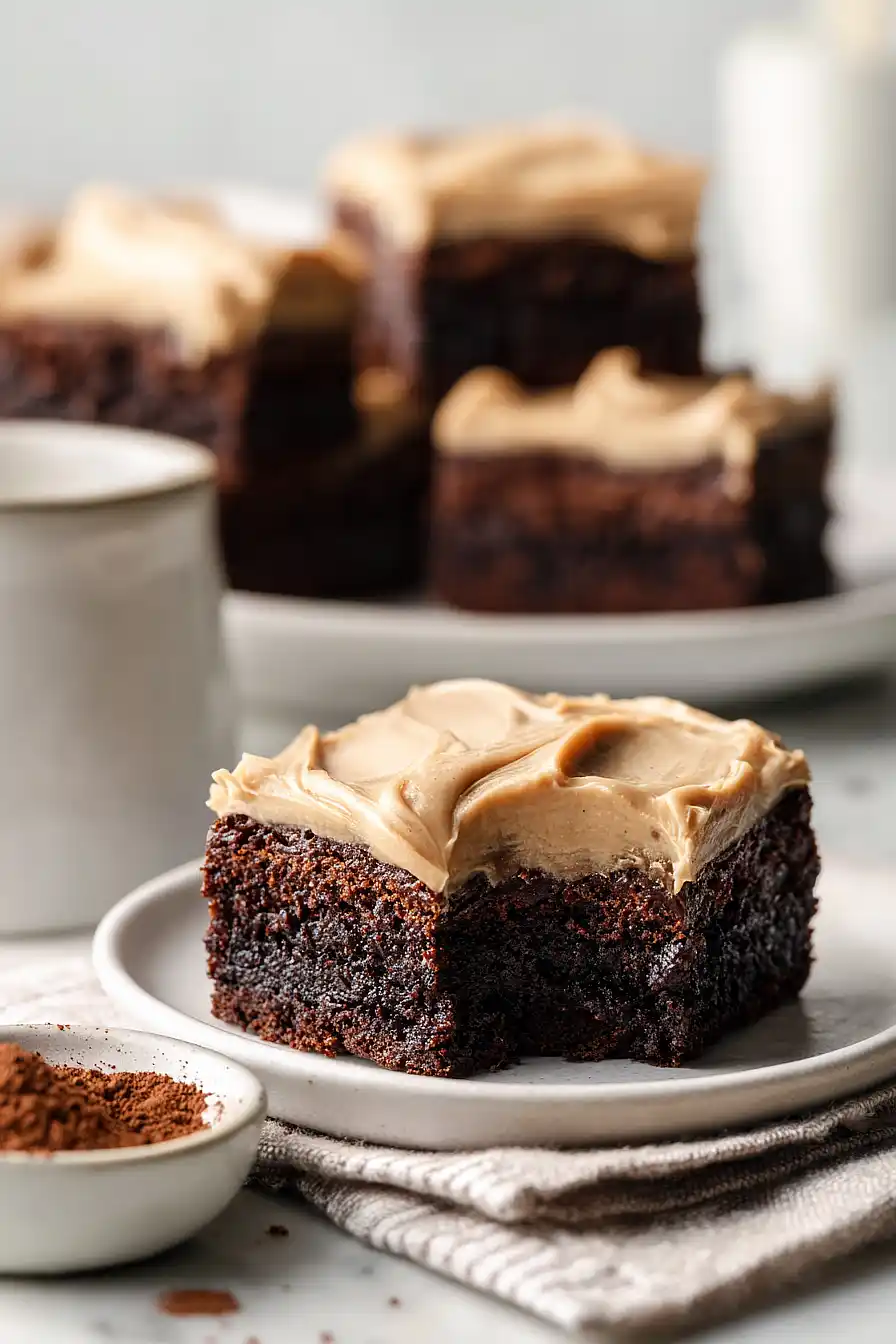 gluten free brownies with frosting