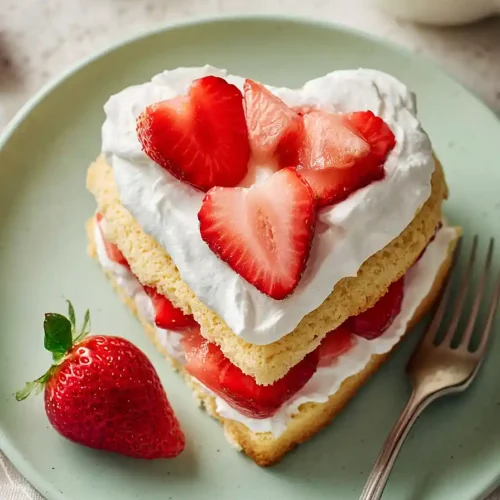 valentine's strawberry shortcake