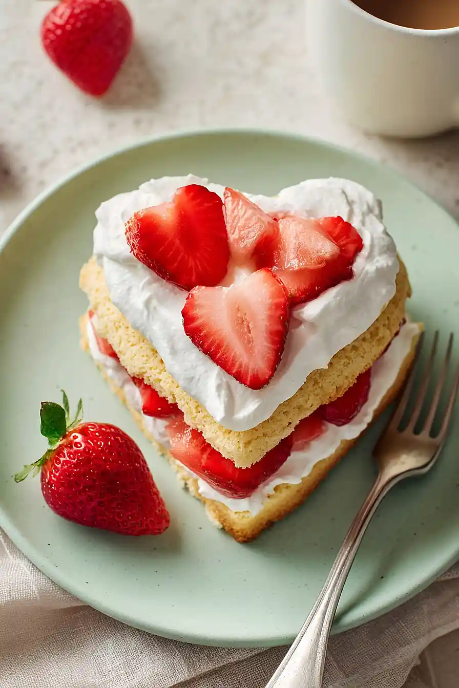 valentine's strawberry shortcake