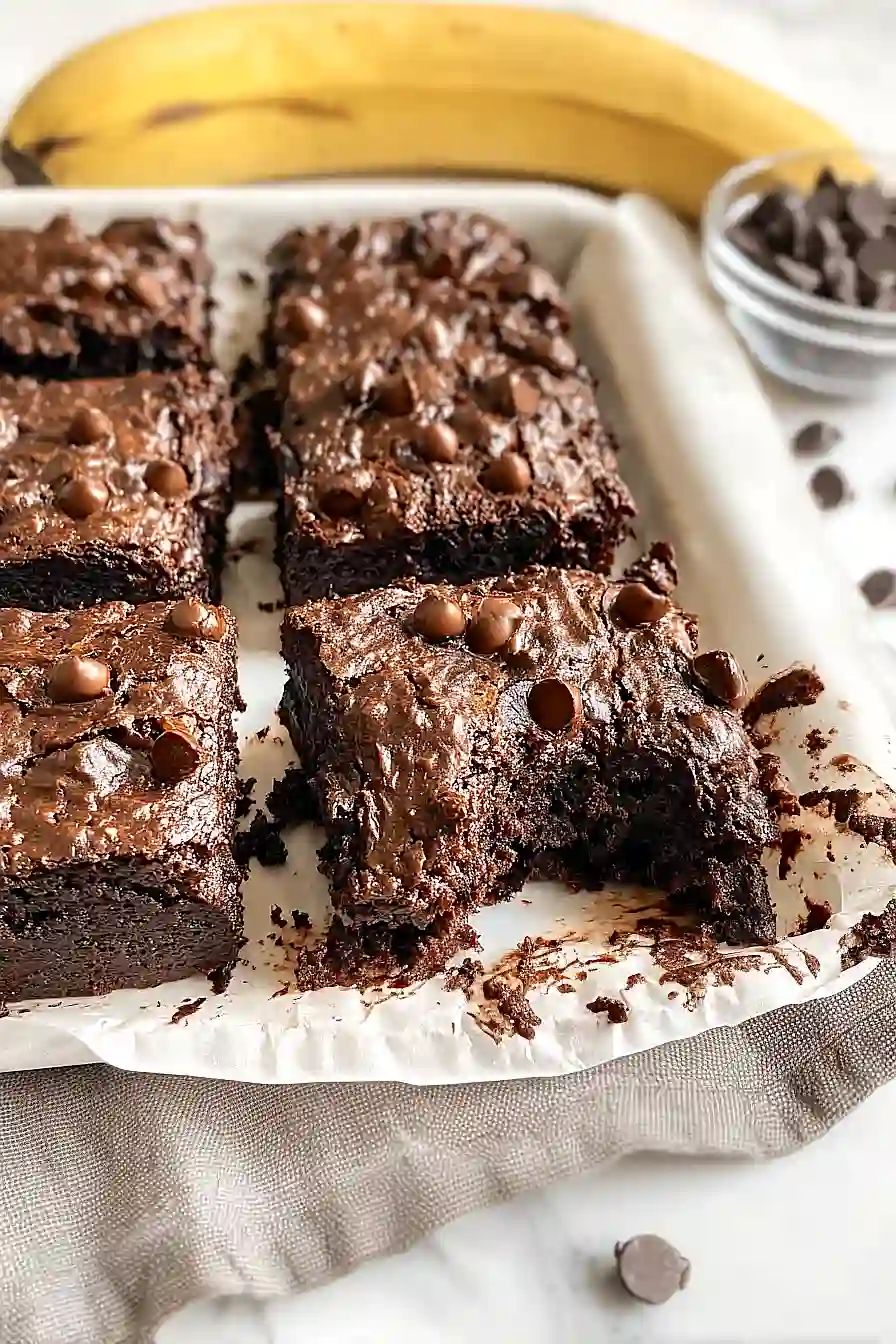 gluten free banana brownies