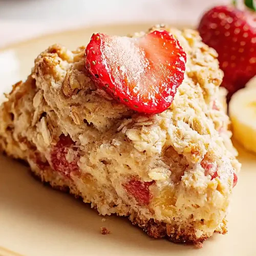 strawberry banana scones
