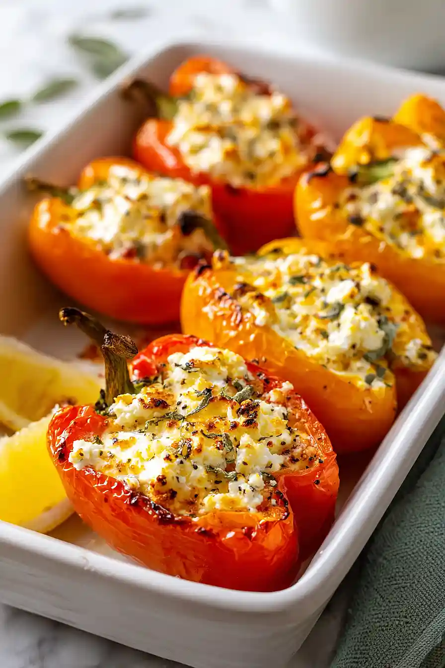 feta stuffed bell peppers
