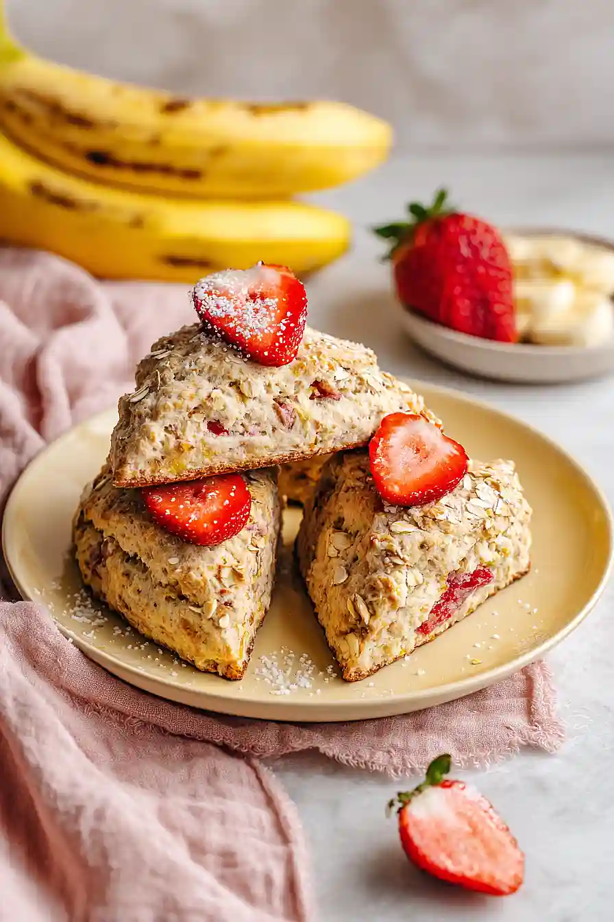 strawberry banana scones