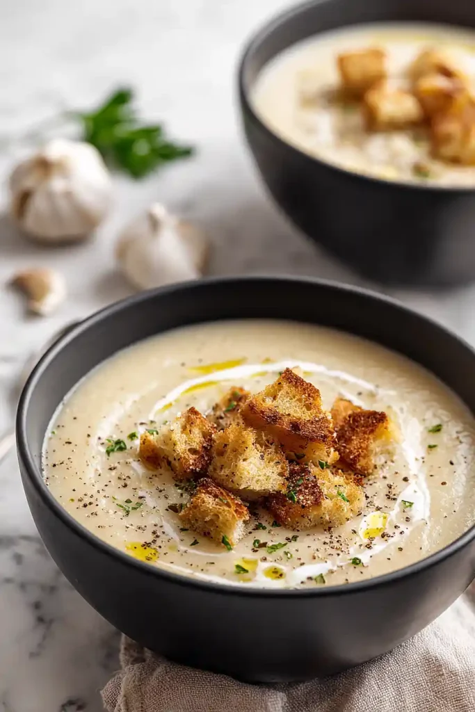 roasted garlic potato soup