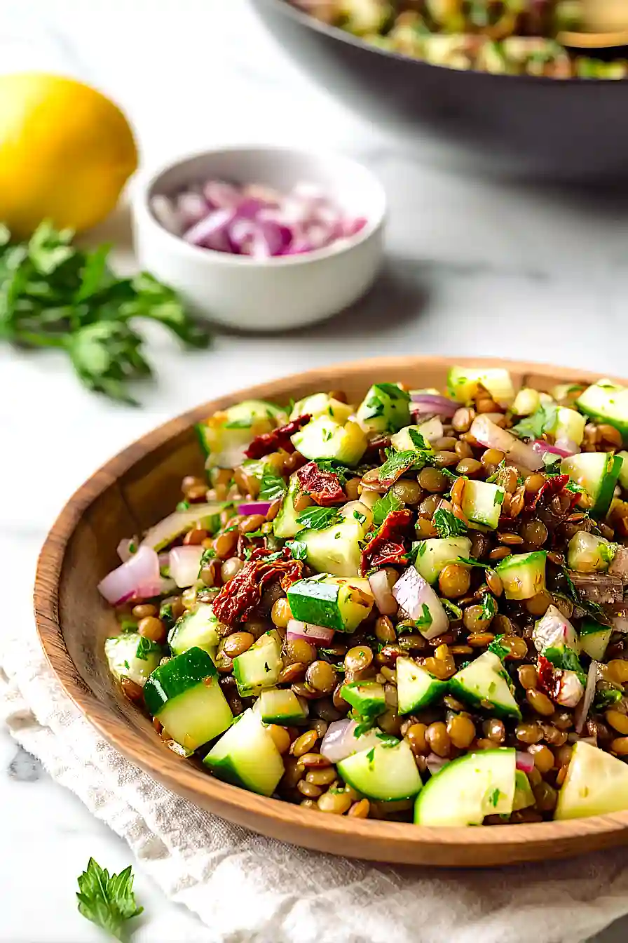 mediterranean lentil salad