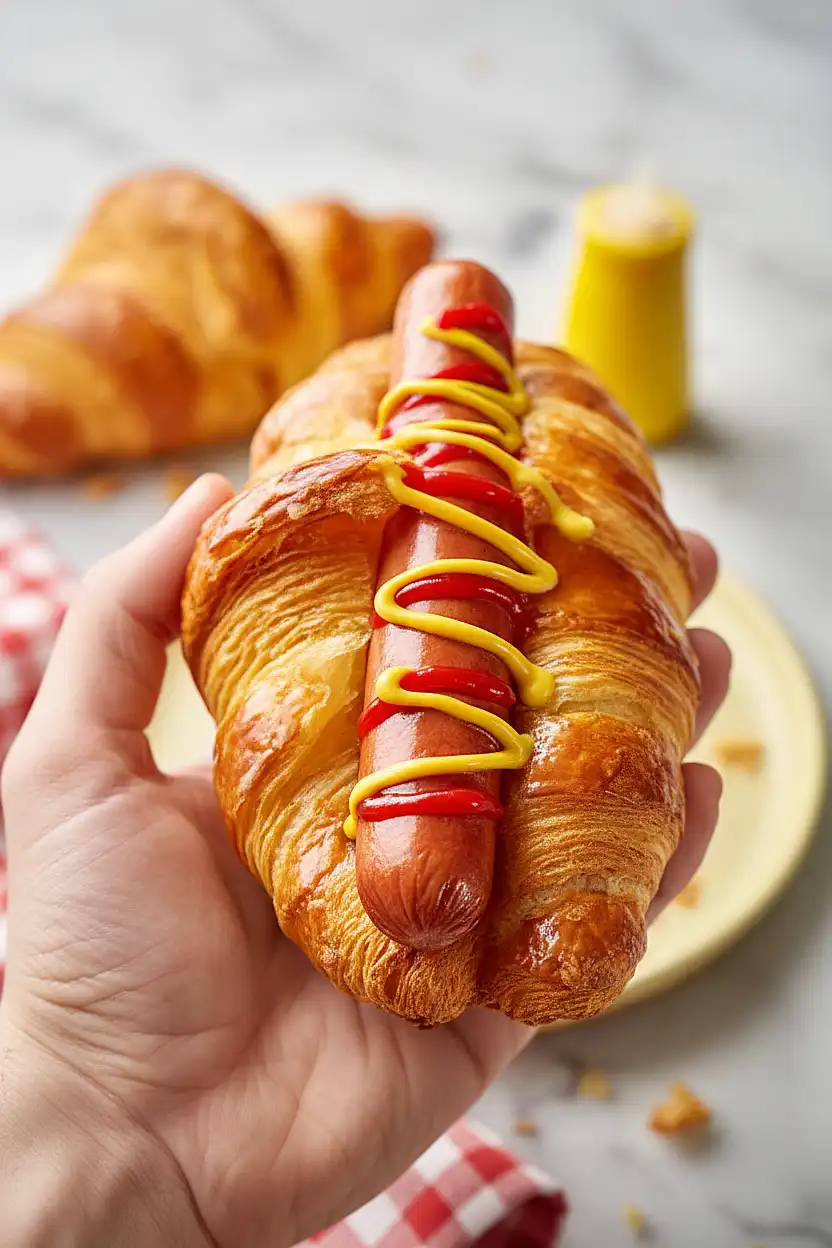 croissant hot dogs