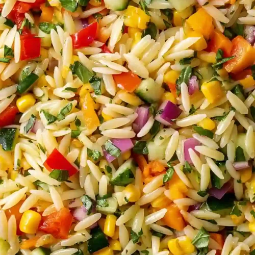 Rainbow Orzo Salad