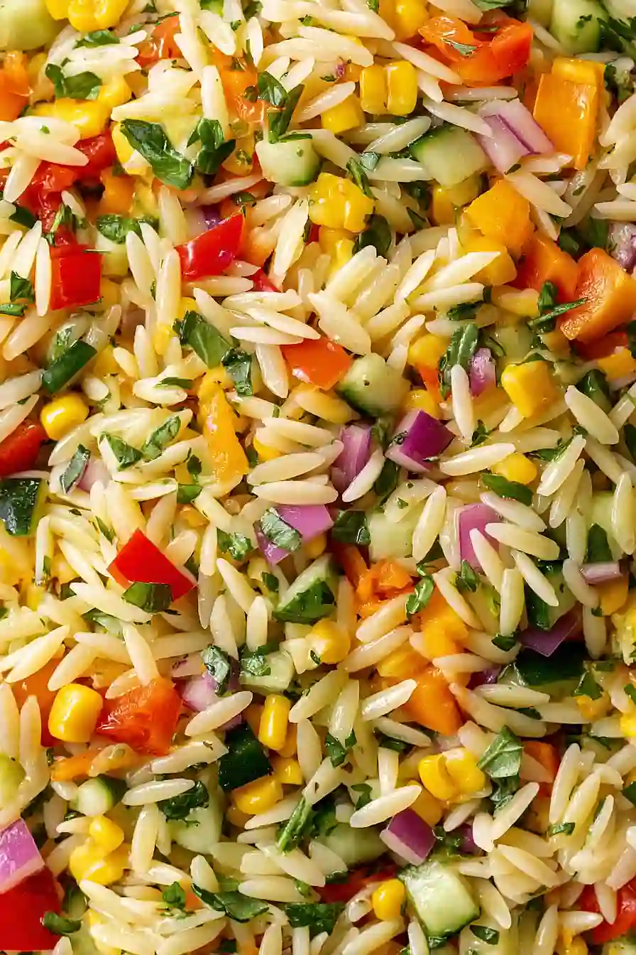 Rainbow Orzo Salad