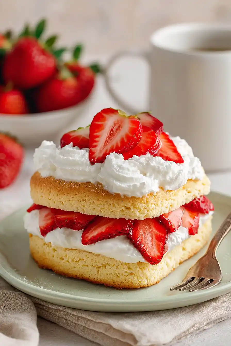 valentine's strawberry shortcake