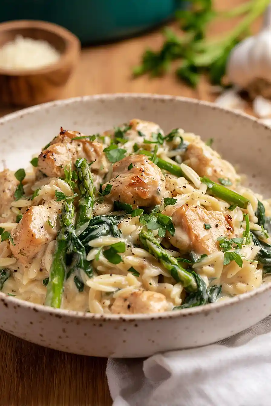 High Protein Chicken Orzo