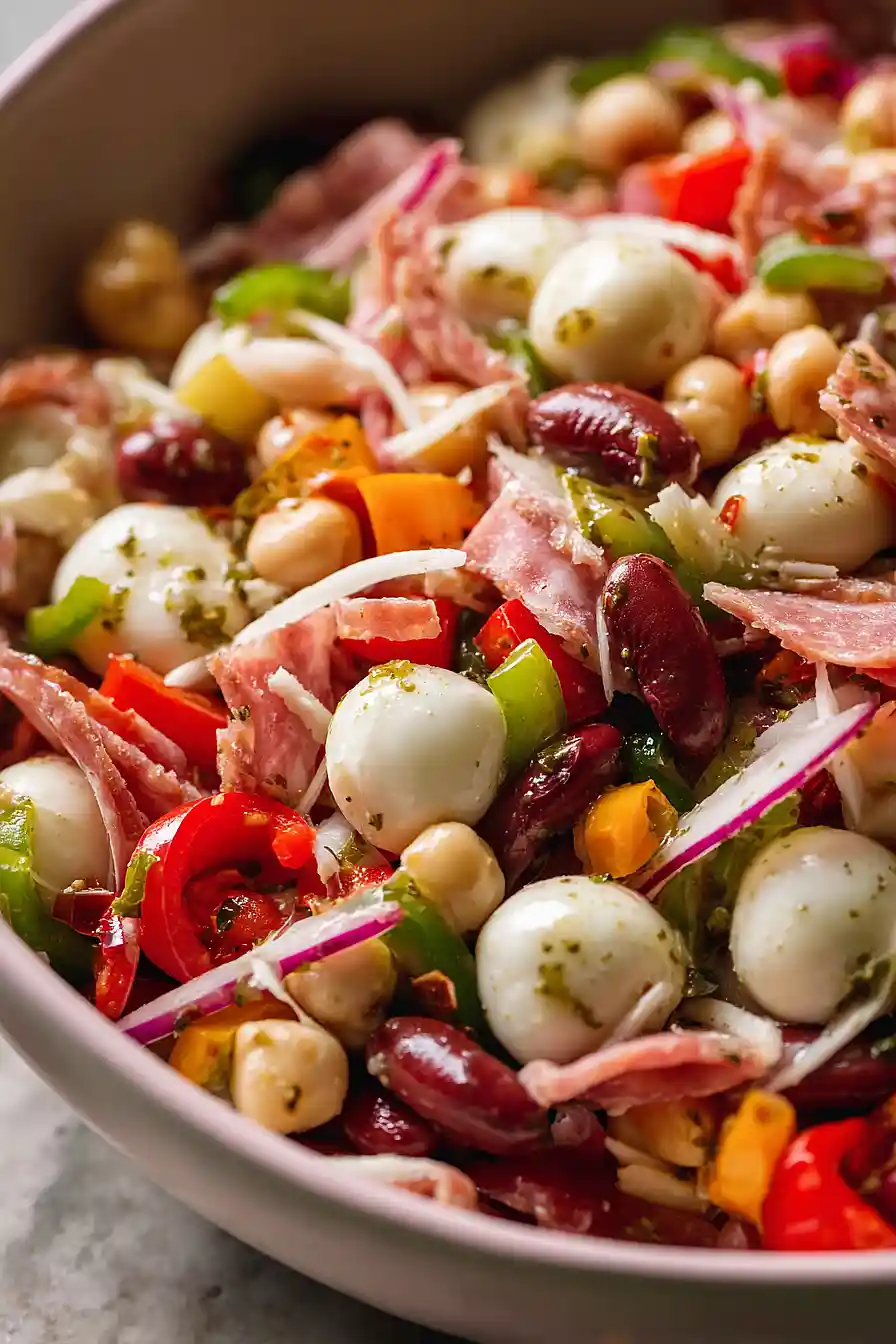 italian grinder bean salad