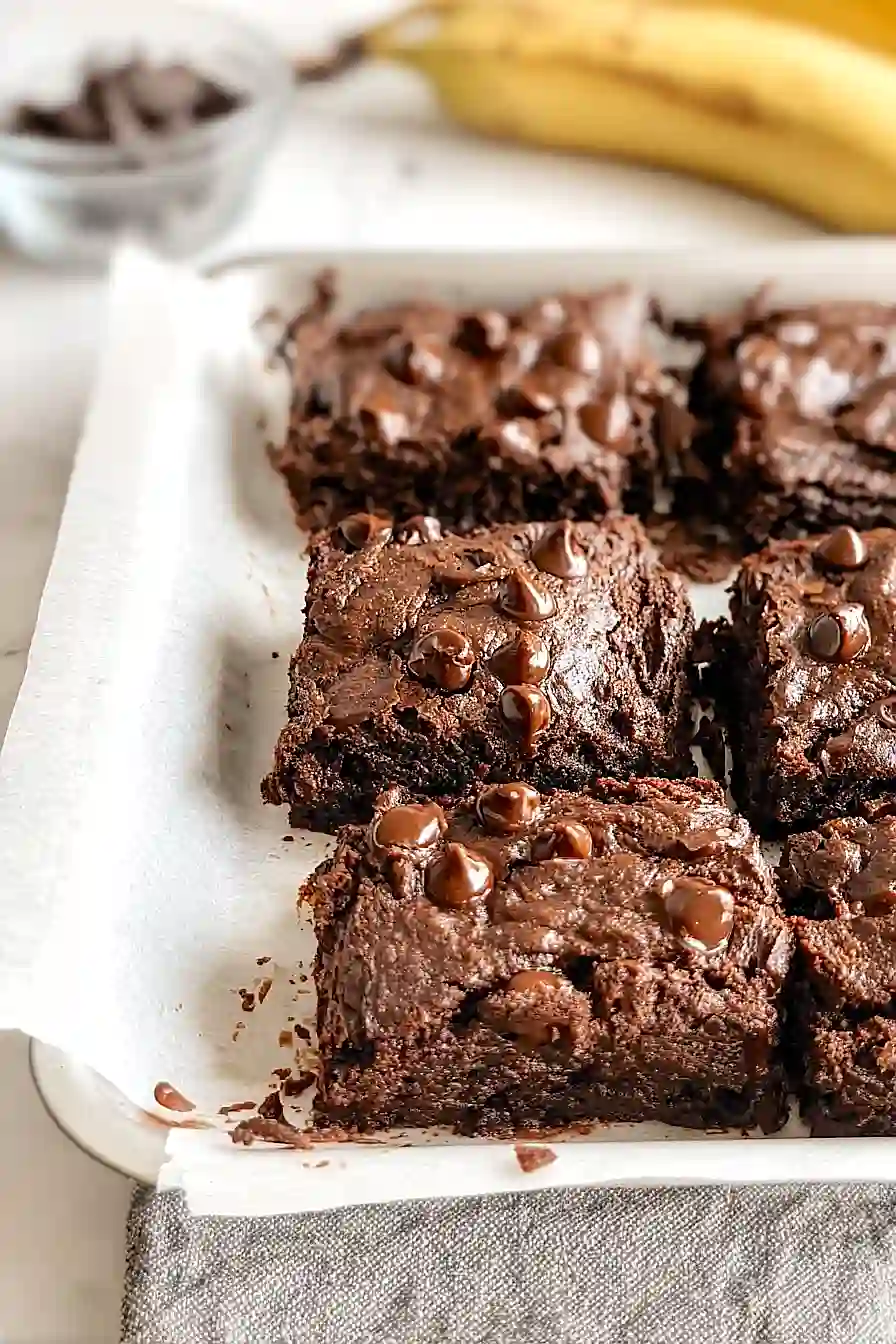 gluten free banana brownies