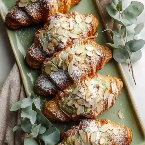matcha croissants