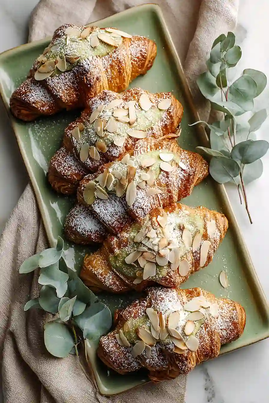 matcha croissants