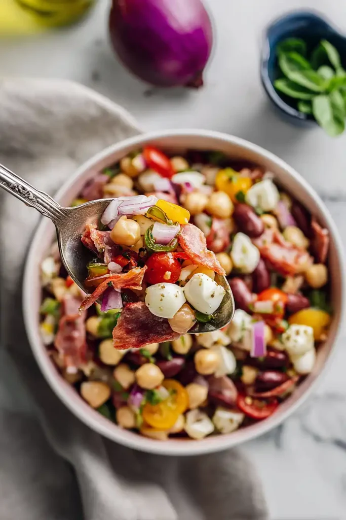 italian grinder bean salad