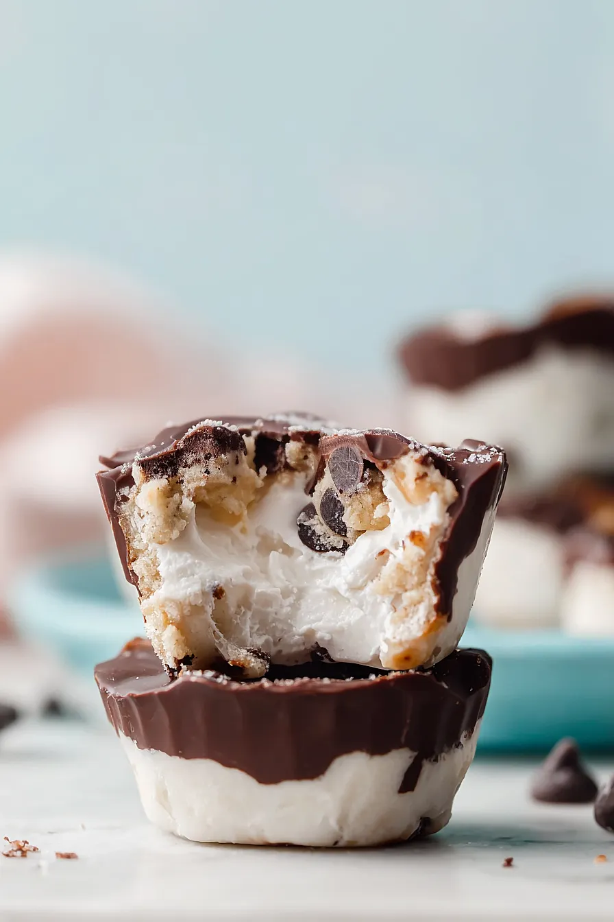 cookie dough frozen yogurt bites