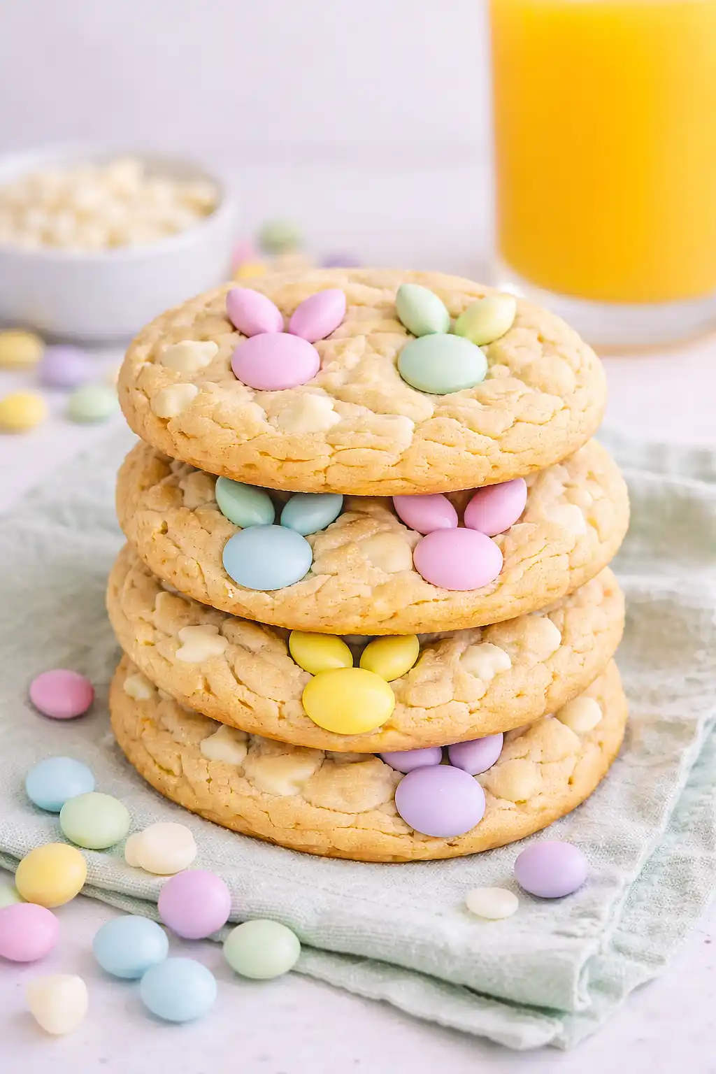 m&m bunny cookies