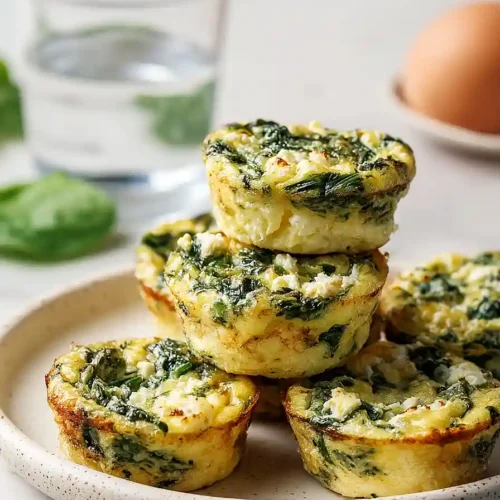 cottage cheese egg bites with spinach and feta