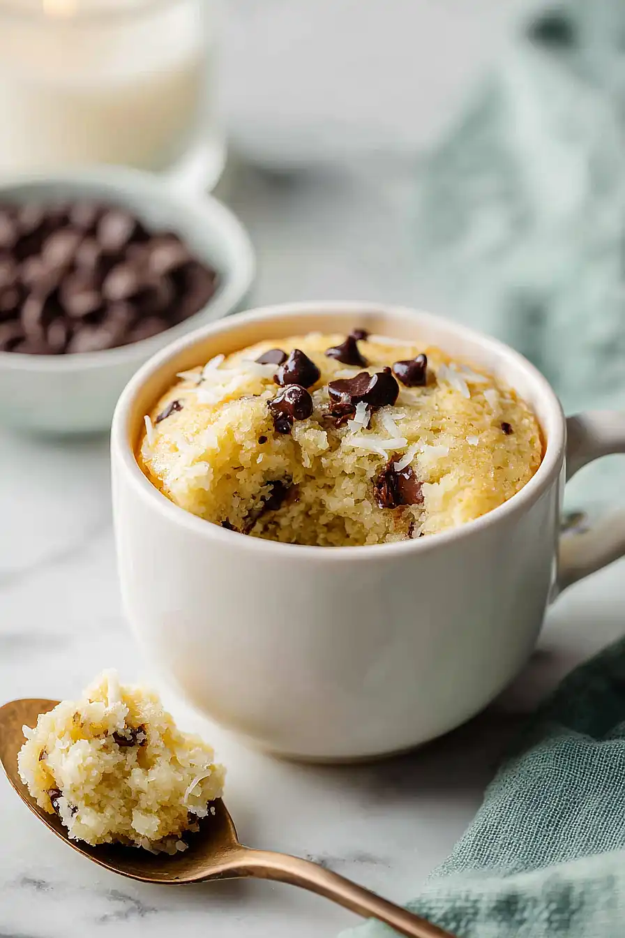 coconut mug cake