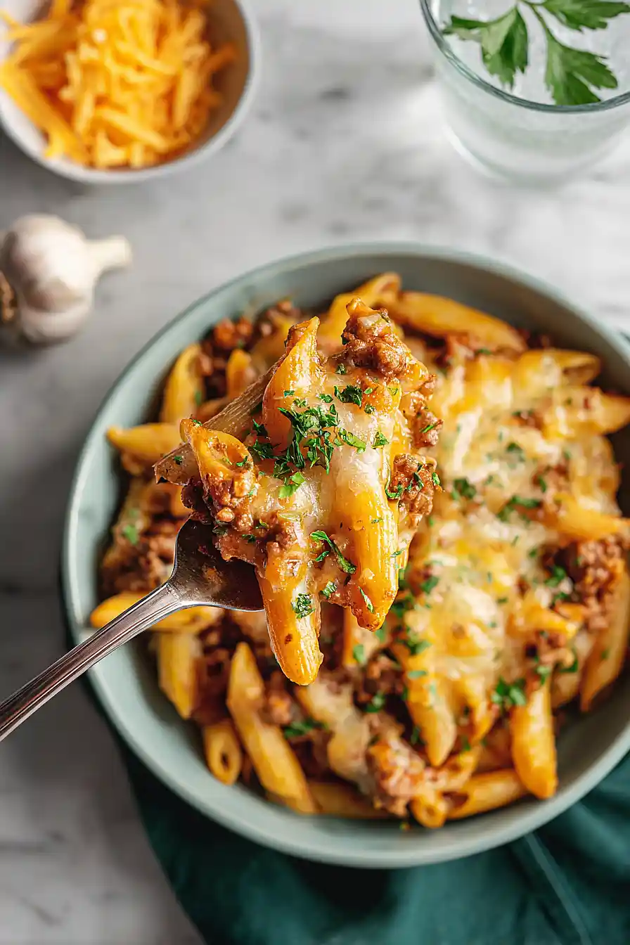 ground beef noodle casserole