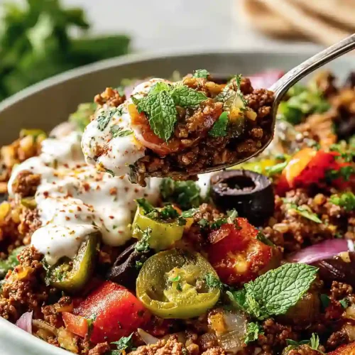 20 minute mediterranean beef bowls