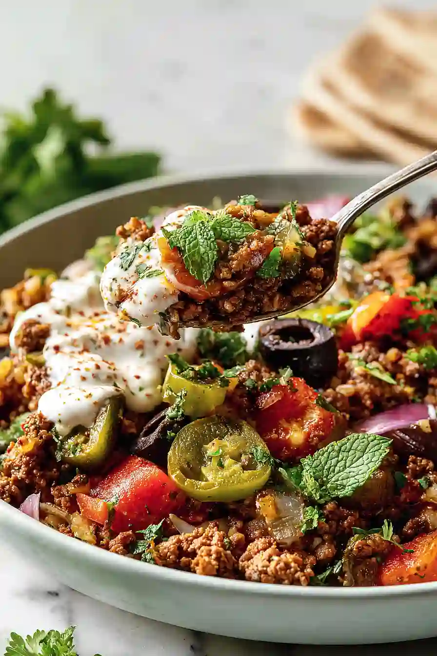 20 minute mediterranean beef bowls