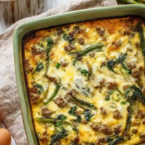 sausage and asparagus frittata