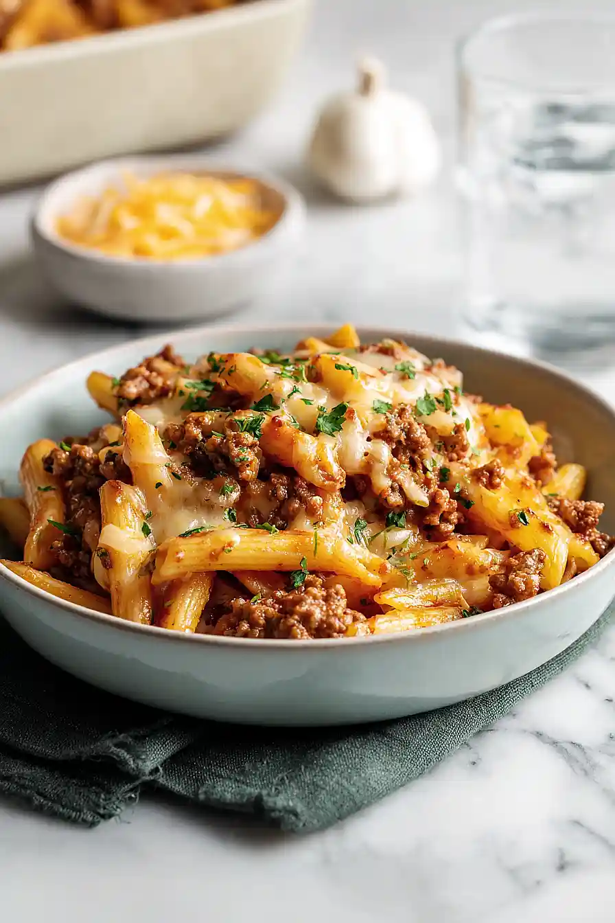 ground beef noodle casserole