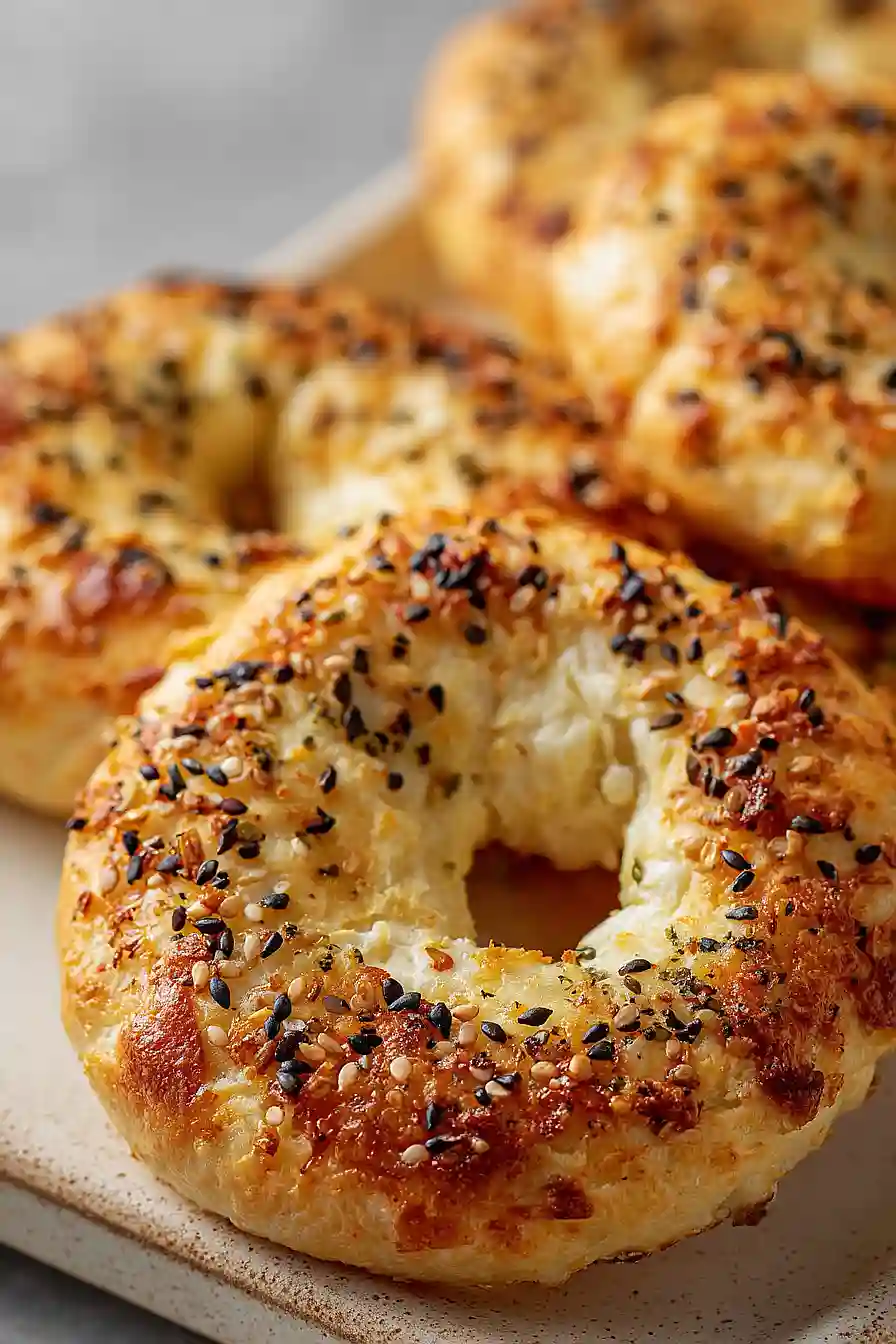 2 ingredient keto cottage cheese bagels