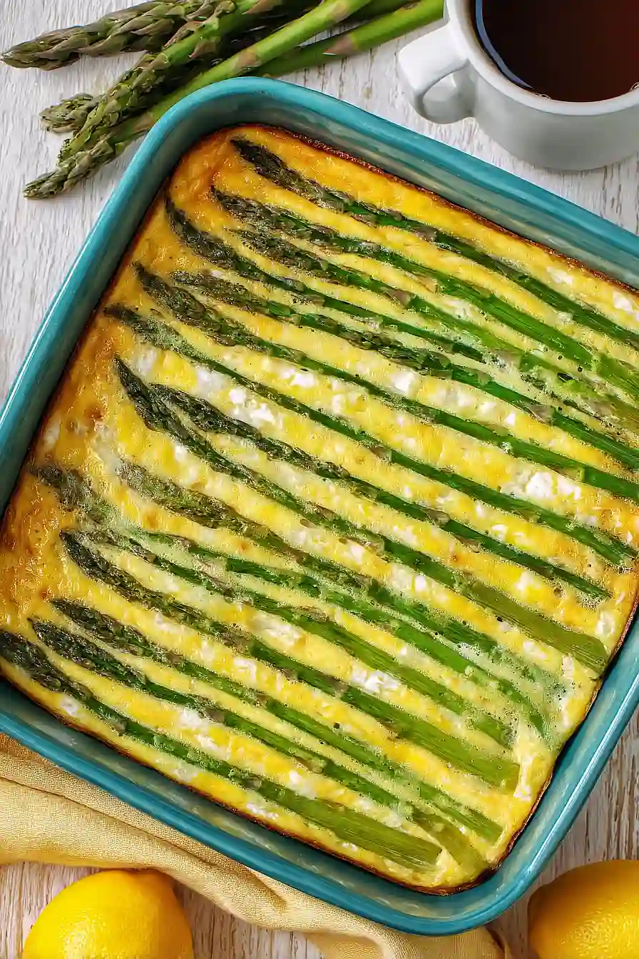 baked asparagus frittata