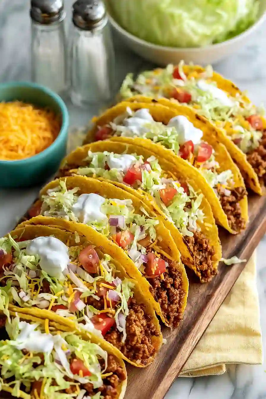 copycat taco bell ground beef tacos