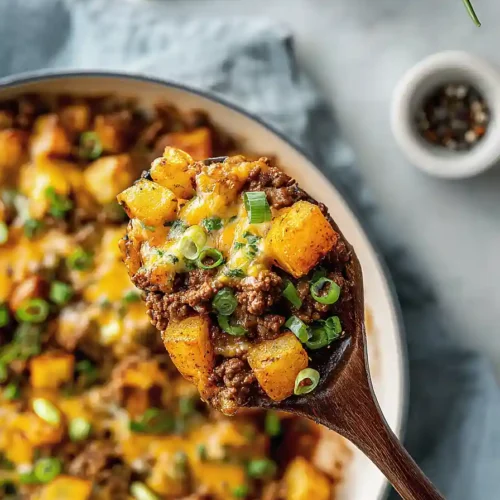 one-pan ground beef and potatoes