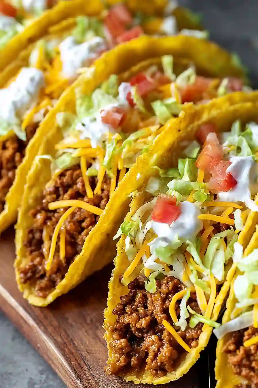 copycat taco bell ground beef tacos