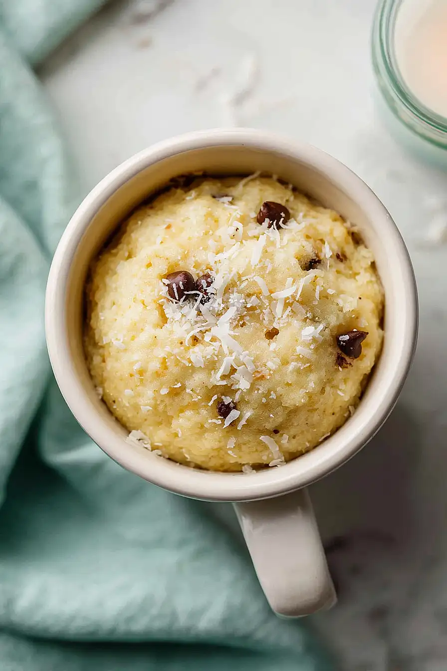 coconut mug cake