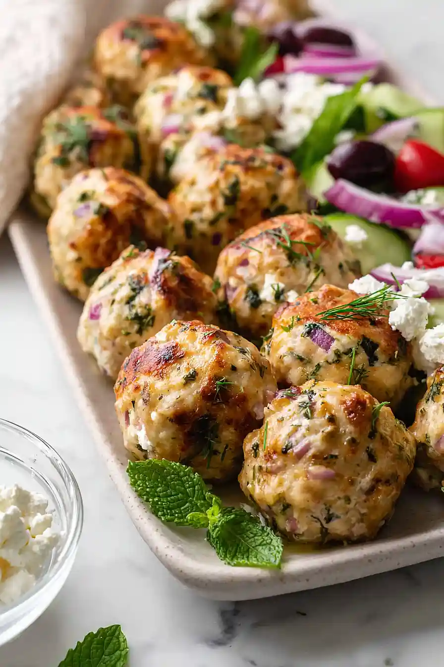greek chicken meatballs