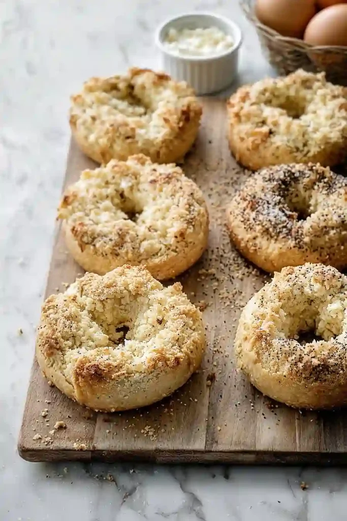 almond flour cottage cheese bagels