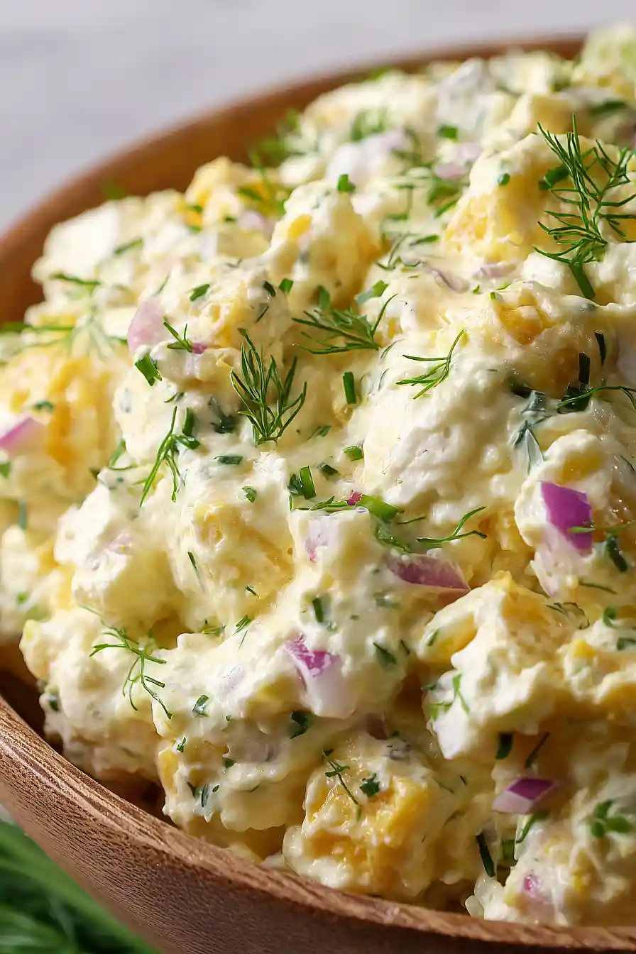 cottage cheese egg salad with dill