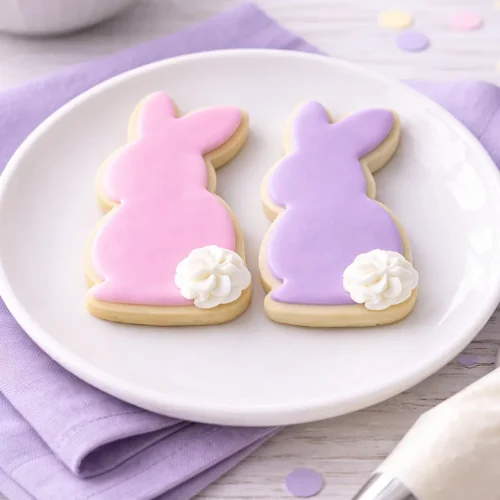 fondant bunny cookies