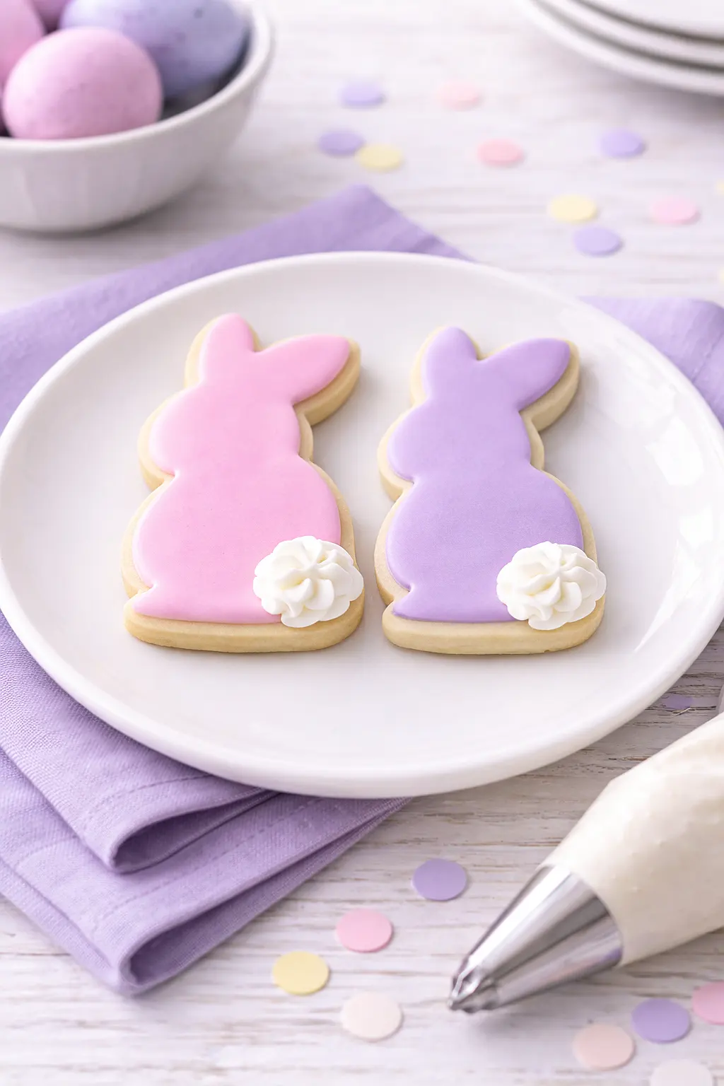 fondant bunny cookies