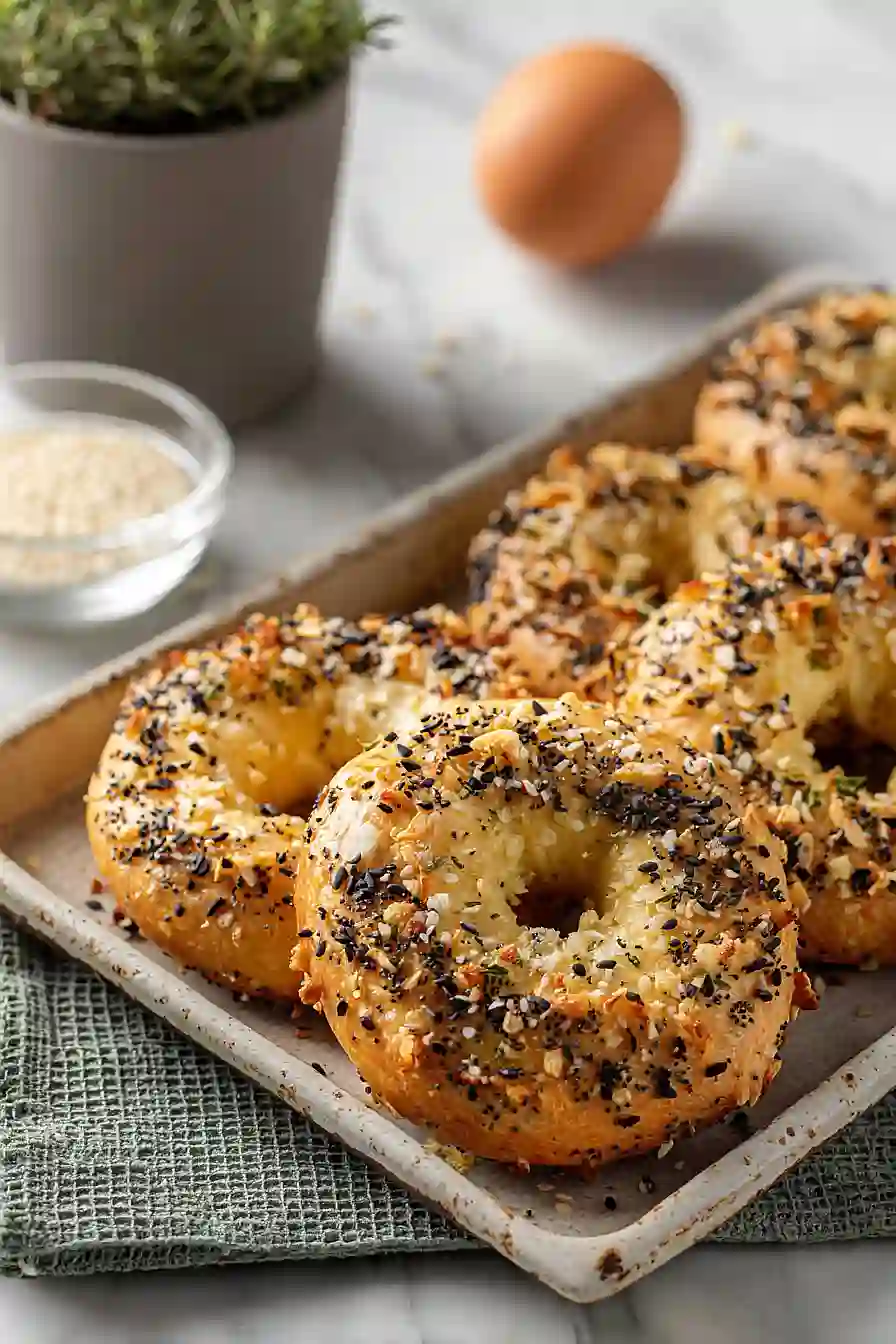 2 ingredient keto cottage cheese bagels