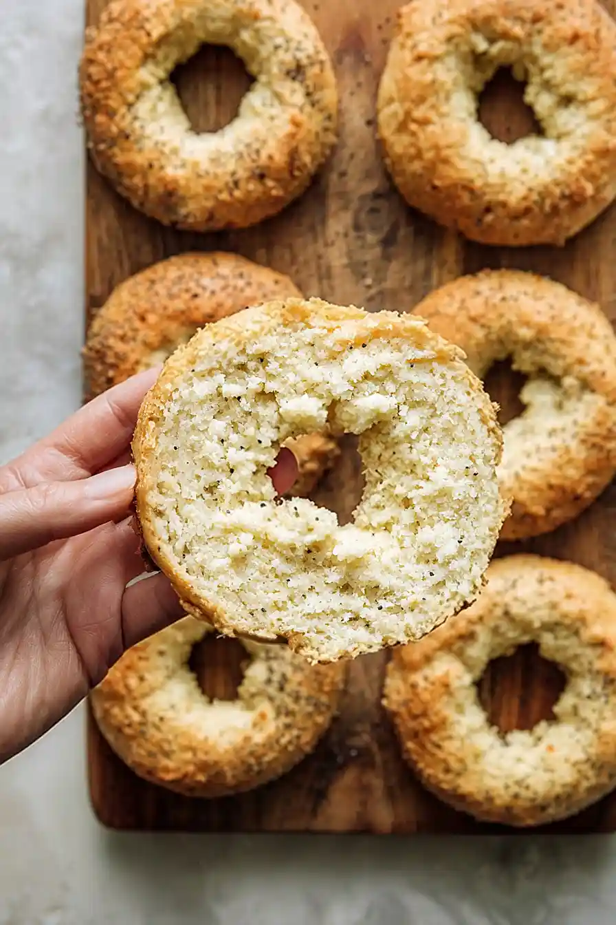 almond flour cottage cheese bagels
