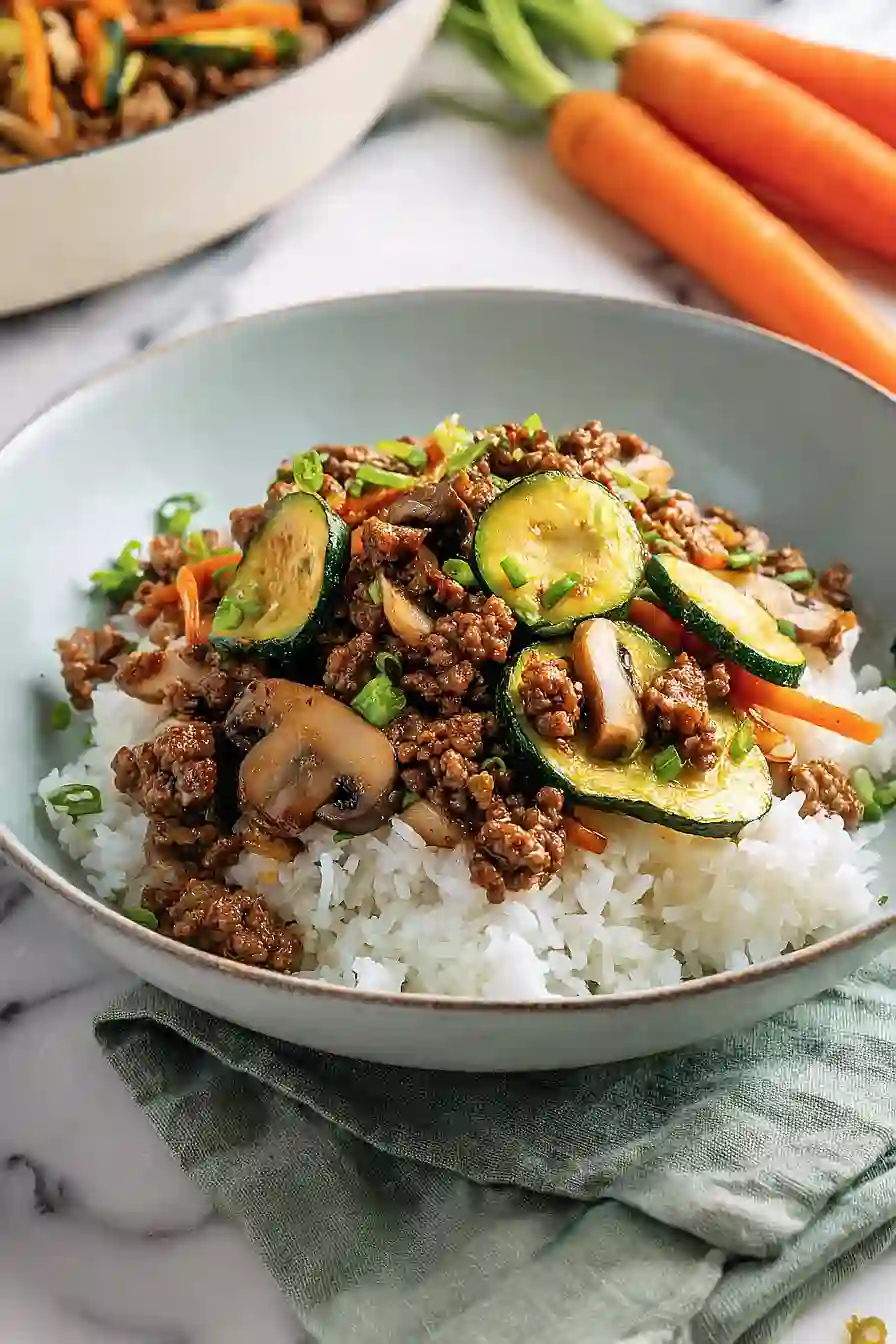ground beef stir fry