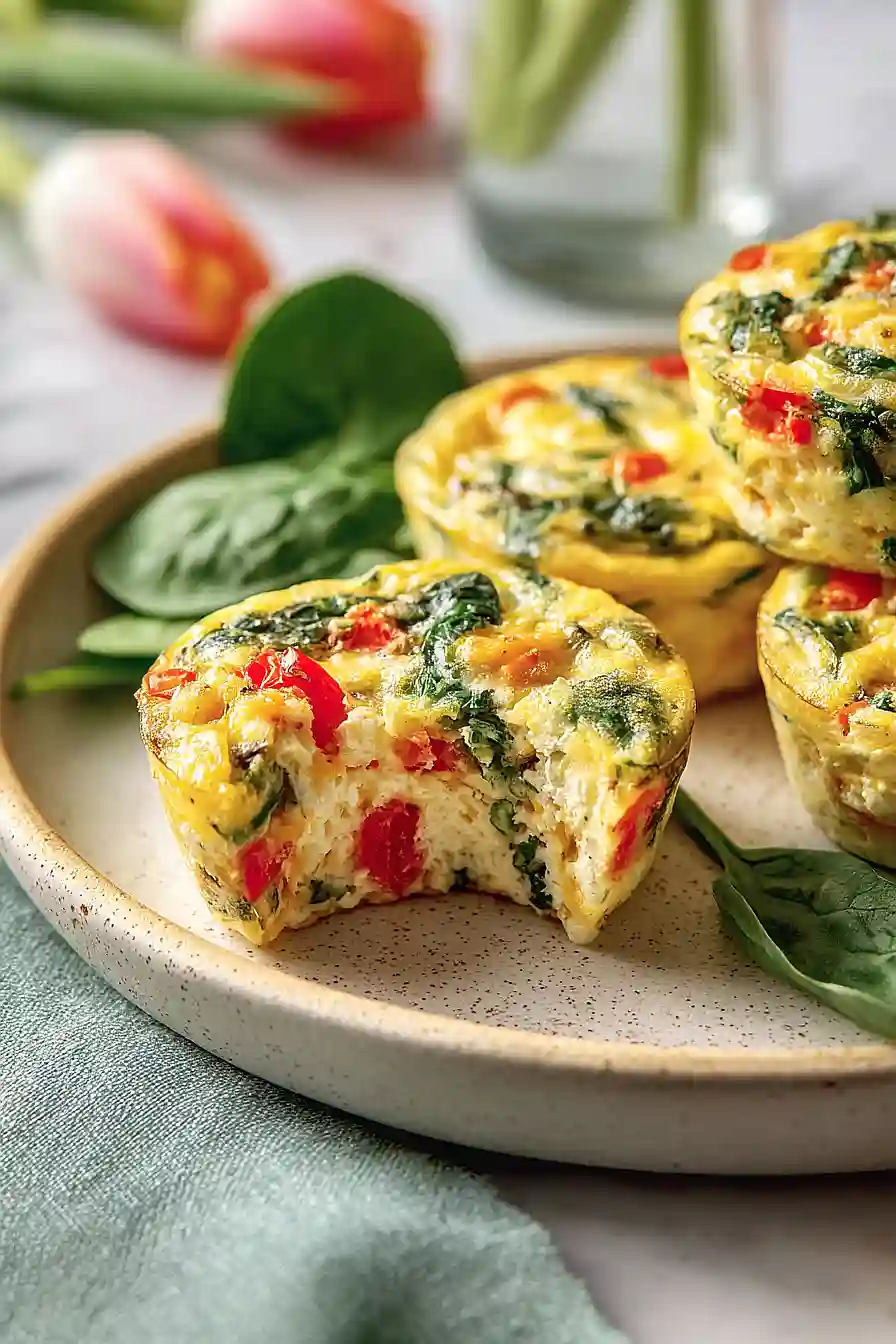 cottage cheese veggie egg bites