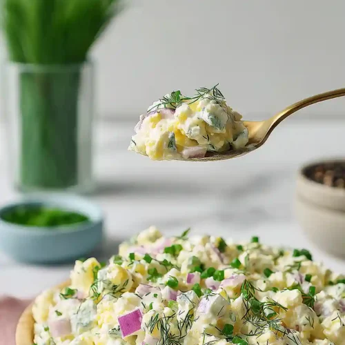 cottage cheese egg salad with dill