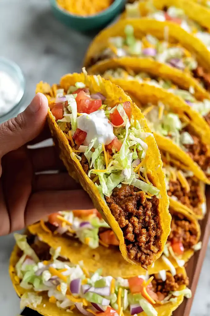 copycat taco bell ground beef tacos