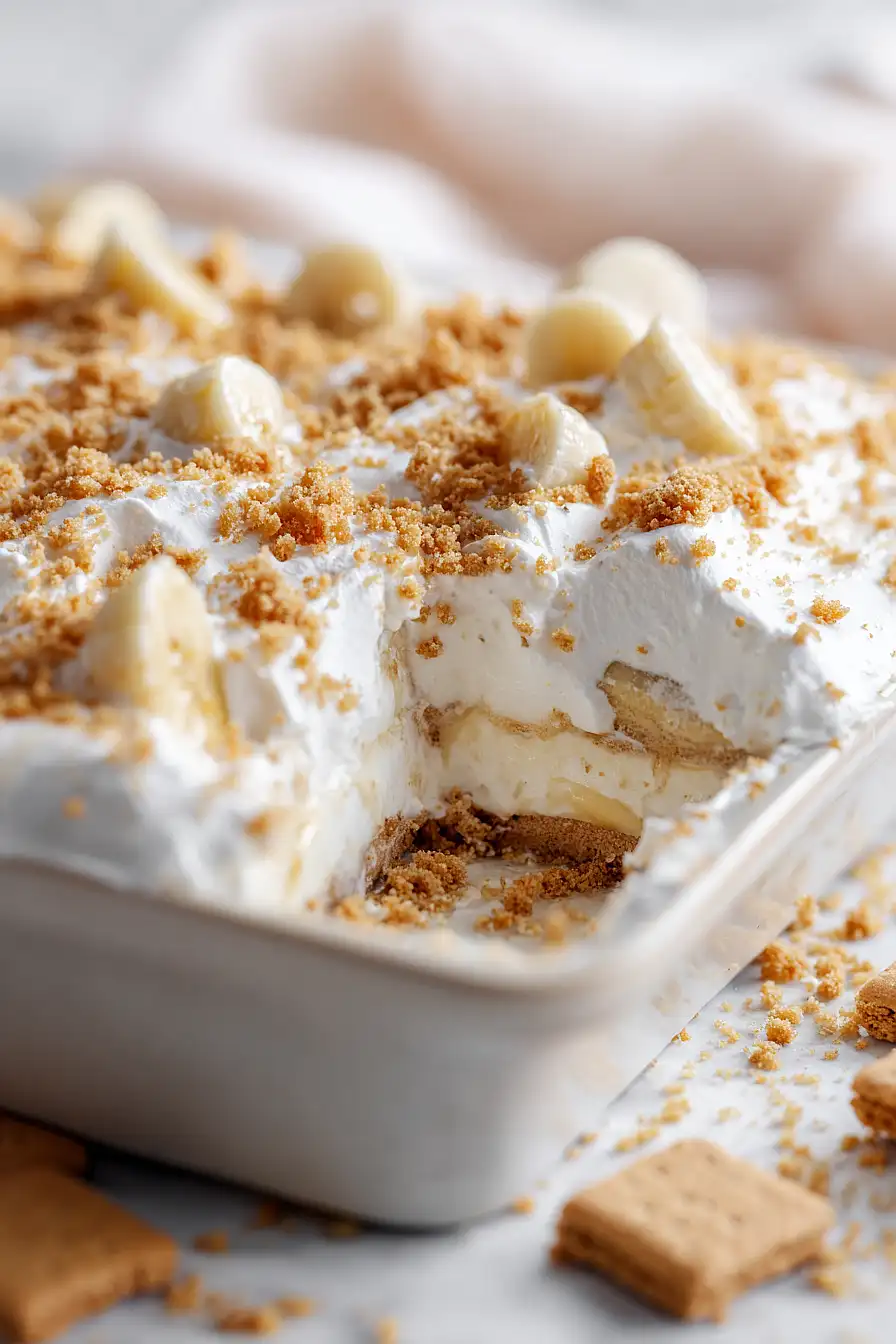 banana pudding with graham crackers