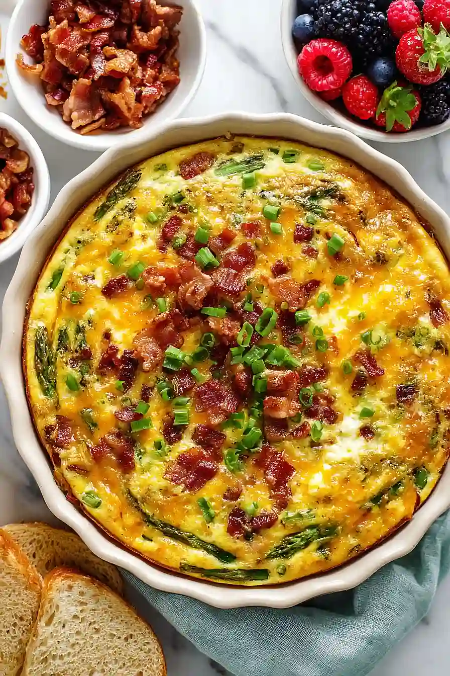 bacon and asparagus frittata