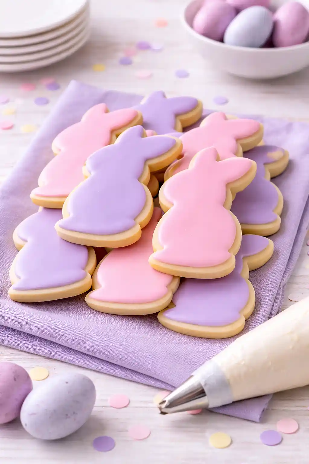 fondant bunny cookies